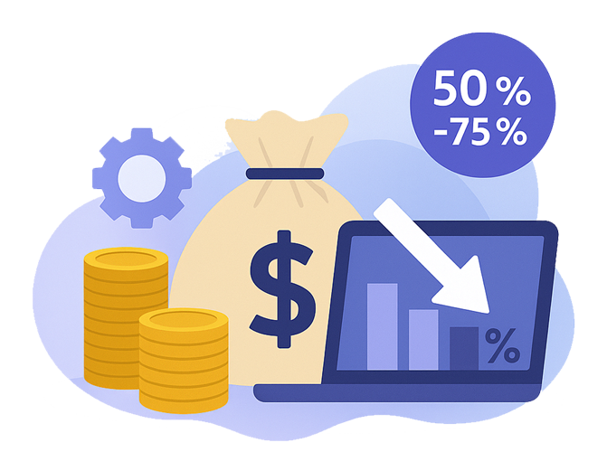 Reduced Capital Investment